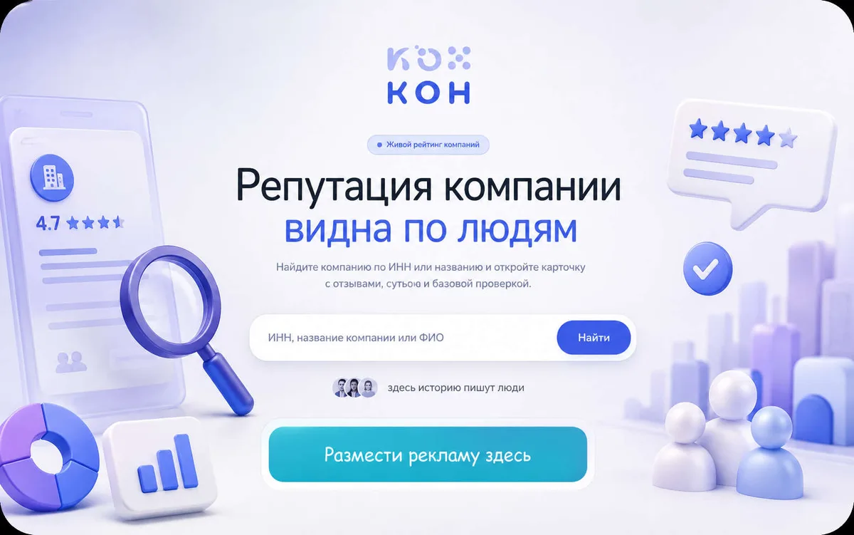 Otzovikon: поиск компании по ИНН и рейтинг